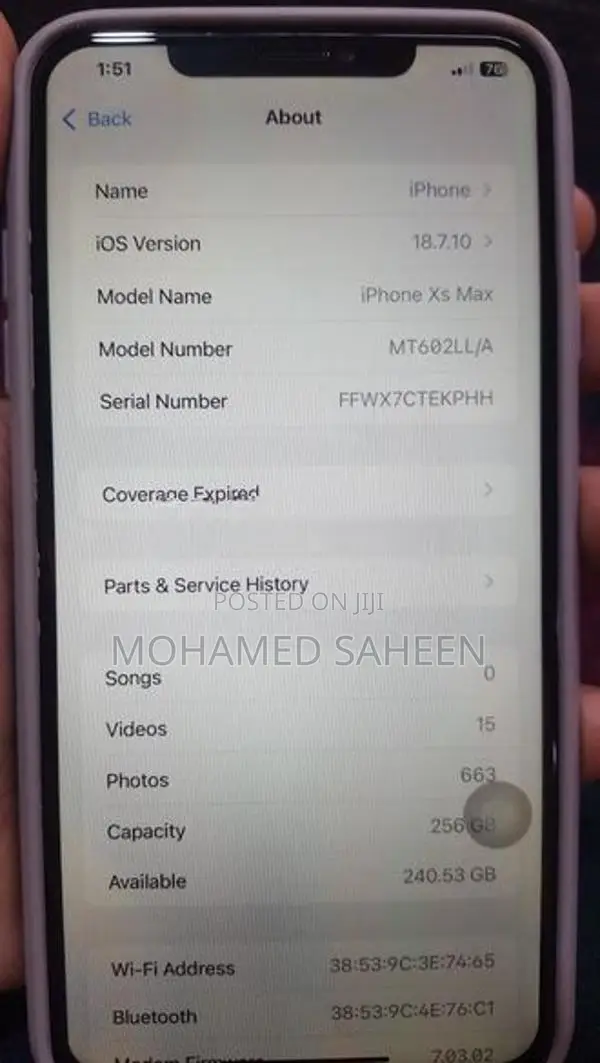 Apple iPhone XS Max (Used)