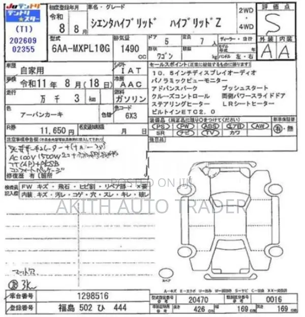Toyota Sienta Z 2026