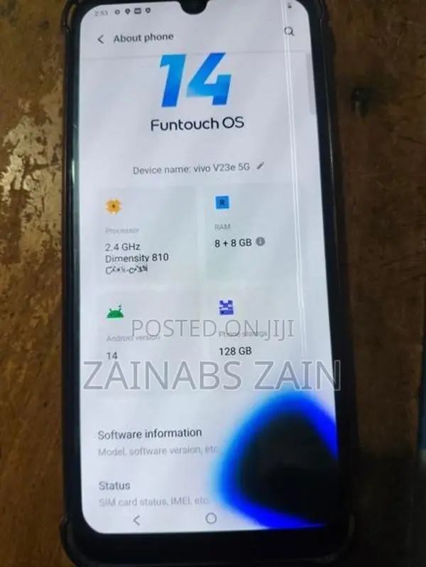 Vivo V23e 8GB 128GB (Used)