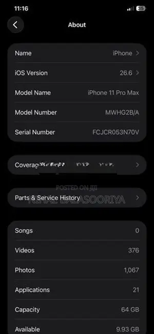 Apple iPhone 11 Pro Max (Used)
