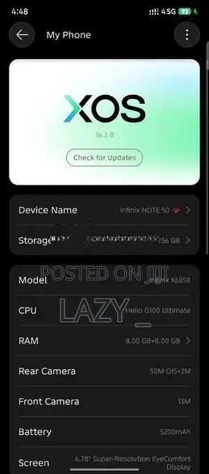 Infinix Note 50 (Used)