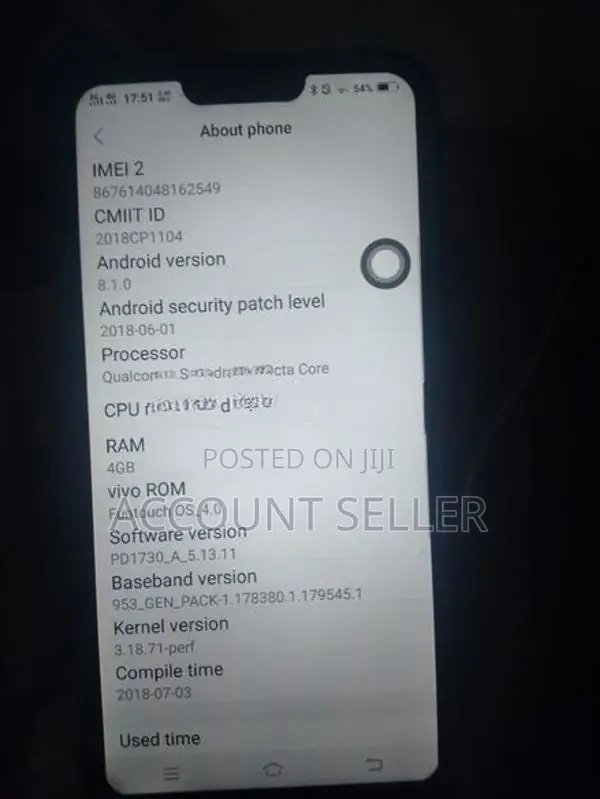 Vivo Y85 (Used)