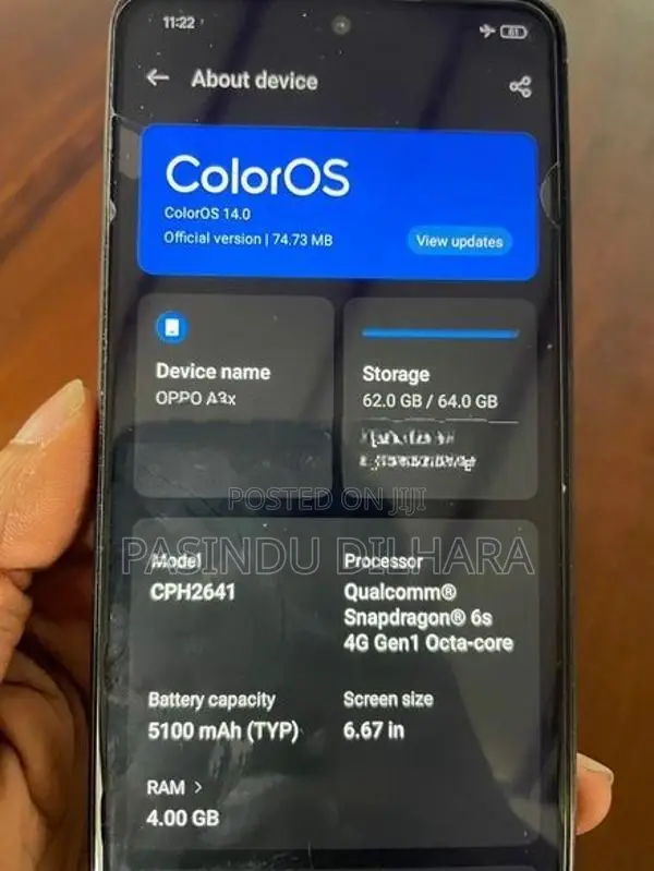 Oppo A3s (Used)