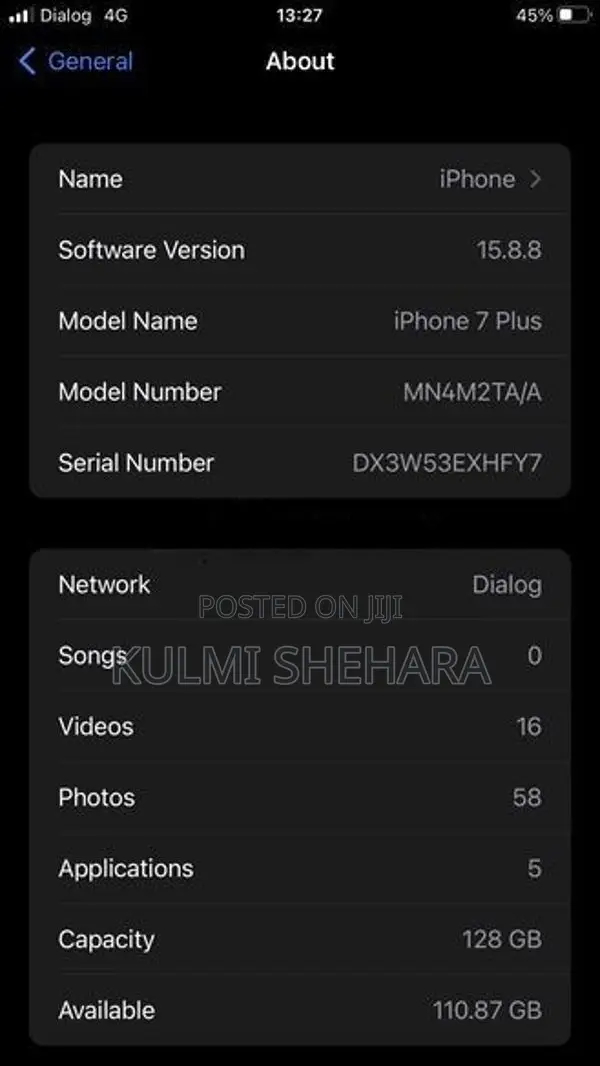 Apple iPhone 7 Plus 128GB - Display Fault For Parts