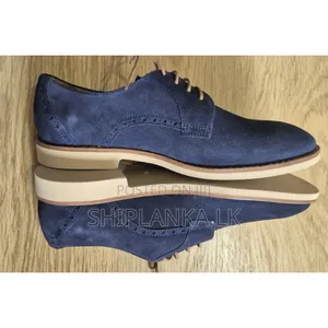 Shoe Embassy London Men’s Navy Blue Suede Brogue Shoes
