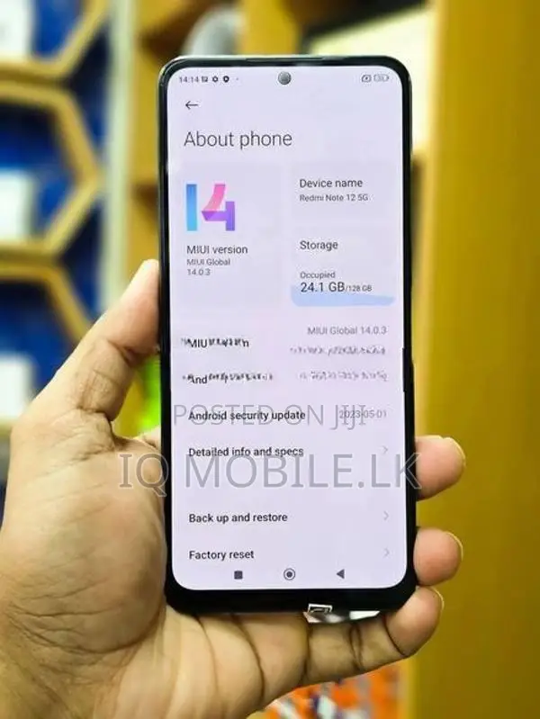 Xiaomi Redmi Note 12 5G 8GB 128GB GAMING (Used)