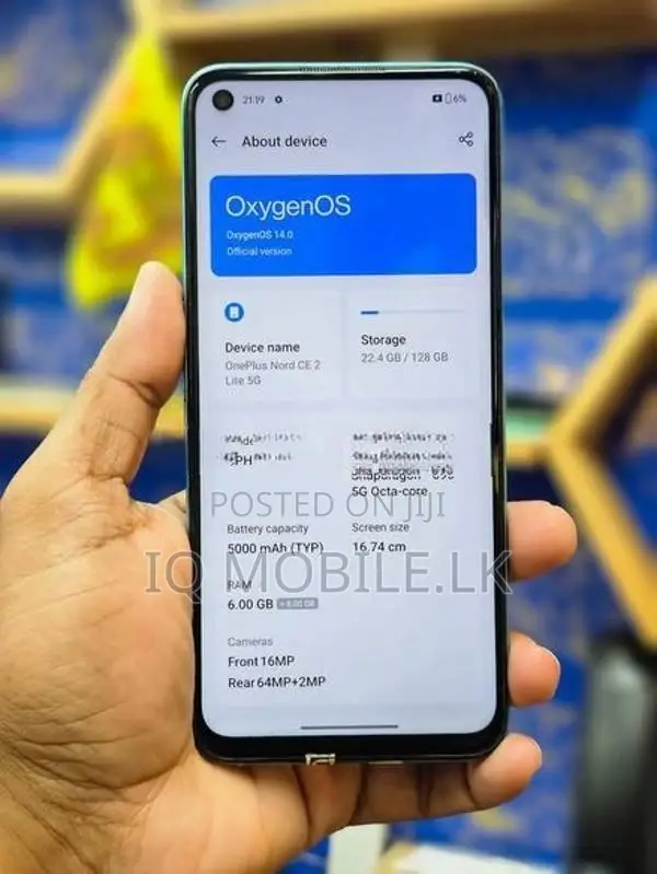 OnePlus Nord CE 2 Lite 12GB 128GB FINGER (Used)