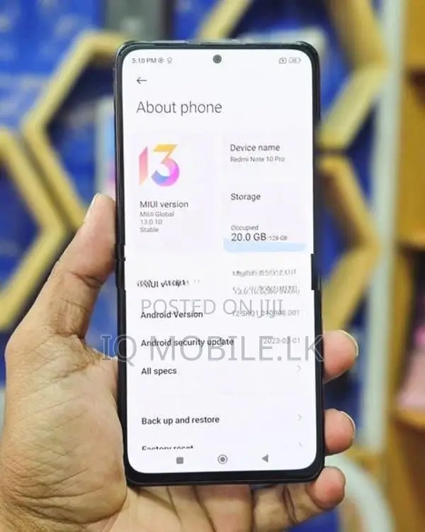 Xiaomi Redmi Note 10 Pro 8GB 128GB GAMING (Used)