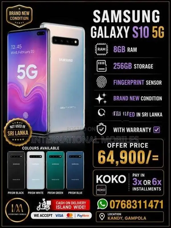 Samsung Galaxy S10 5G 256GB Fullset (Used)