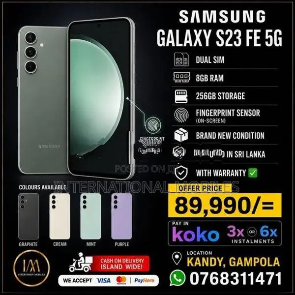 Samsung Galaxy S23 FE 5G Fullset (Used)