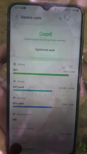 Samsung Galaxy M02s 3GB +4GB. 32 GB Rom (Used)