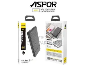 ASPOR A323 Power bank 10000MAH Fast Charging 2 input output phones