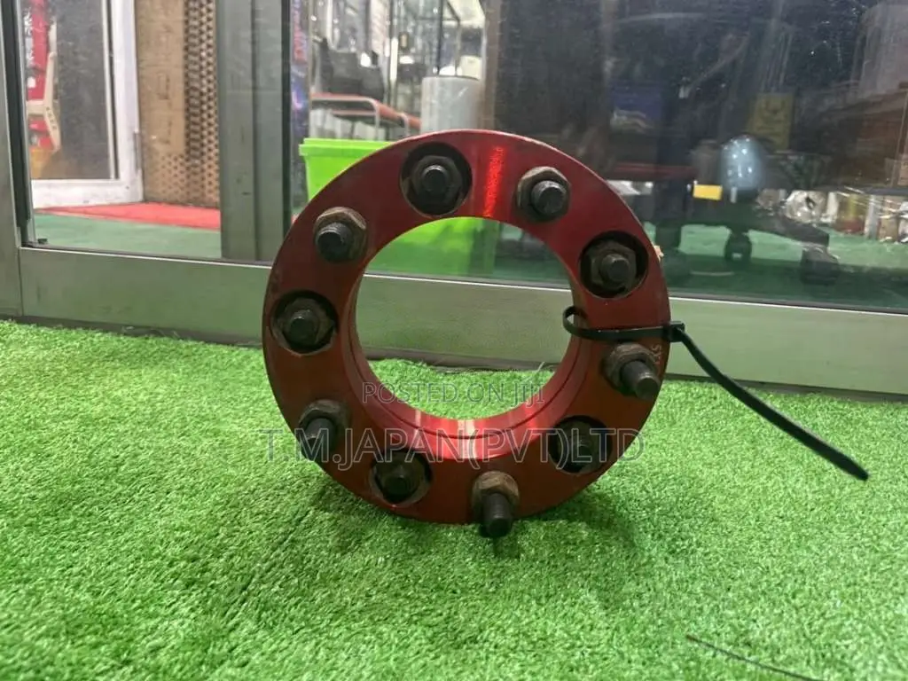 Red Anodized 6-Stud Aluminum Wheel Spacers (01 inch) for Car