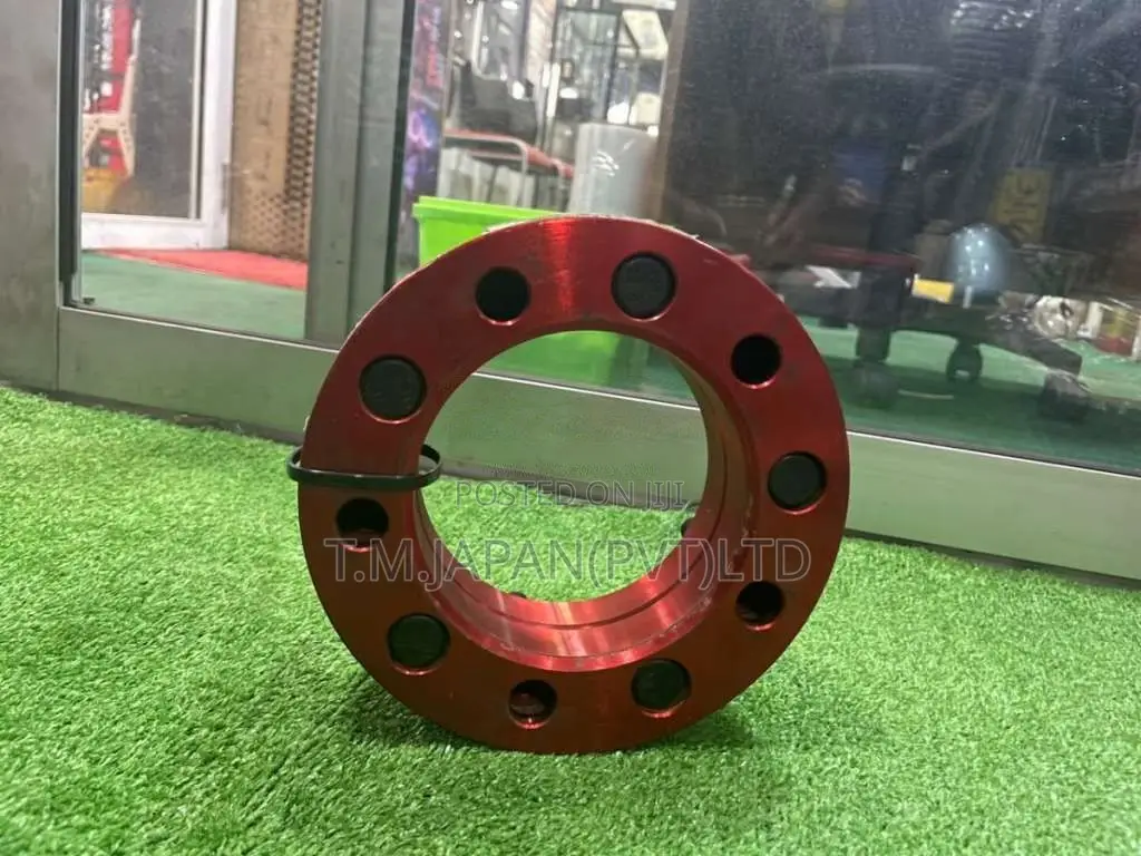 Red Anodized 6-Stud Aluminum Wheel Spacers (01 inch) for Car