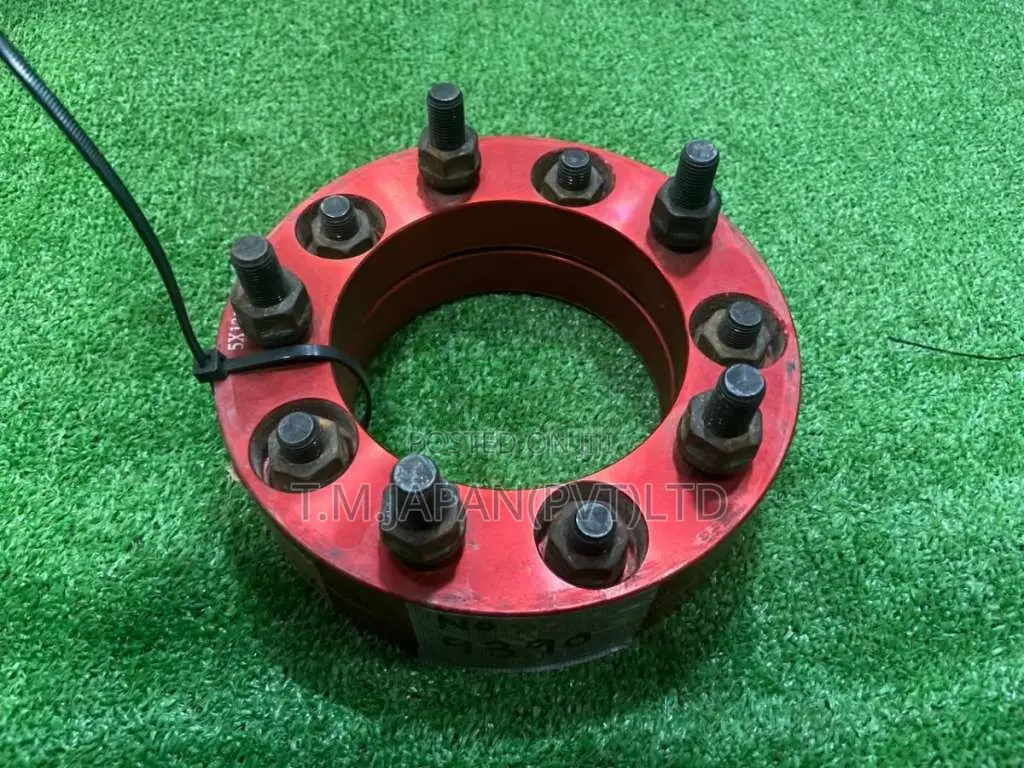 Red Anodized 6-Stud Aluminum Wheel Spacers (01 inch) for Car