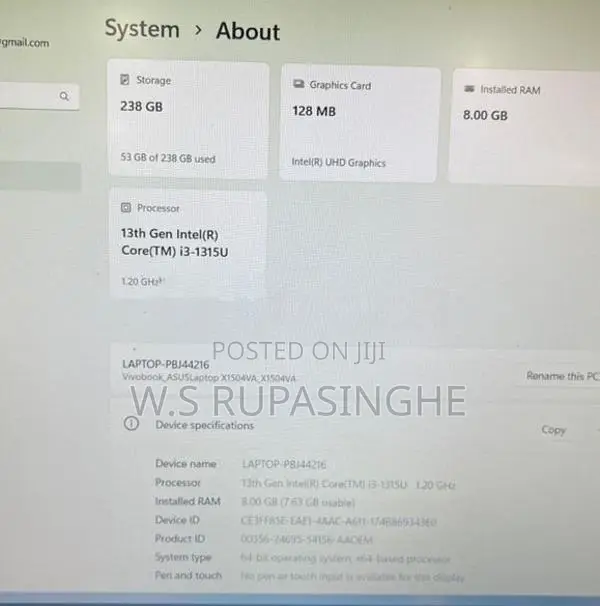 Asus i3 13th GEN Laptop