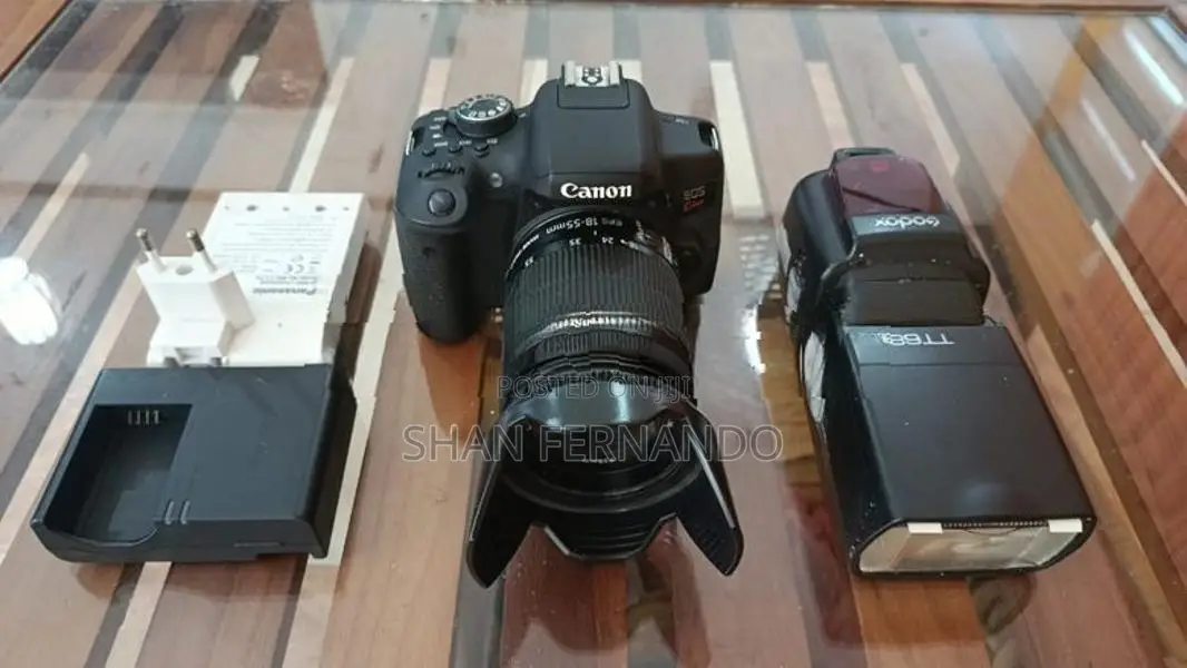 Canon DSLR EOS Kiss X8i (750D) Full Kit With Godox Flash Tripod
