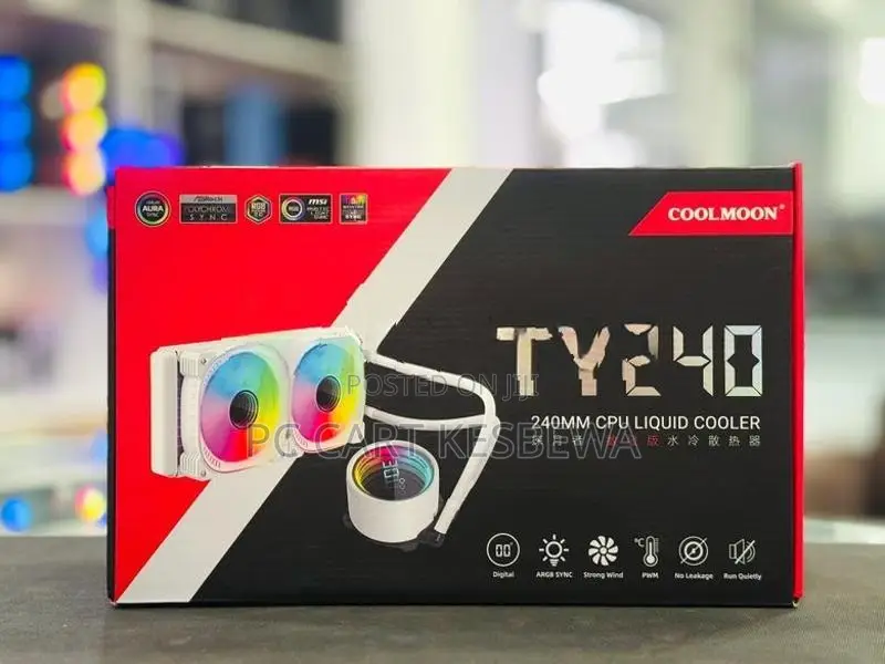 COOLMOON ARGB TY240 Liquid Cooler (Black)