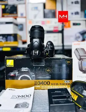 Nikon D3400 24.2MP DSLR Camera Full Set Box