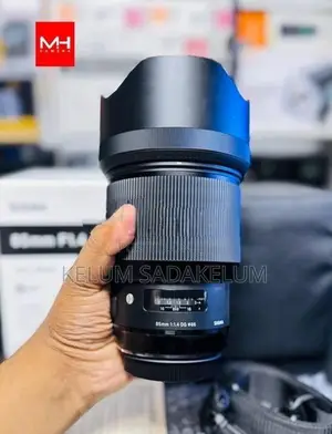 Sigma 85mm 1.4F ART Lens Full Set Box Pouch Canon Mount