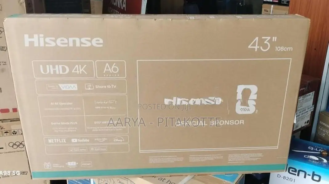 Hisense 43". UHD 4k Smart Tv