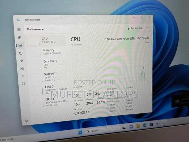 Gaming MSI i5 12Gen H Processor 16/512GB RTX 4GB