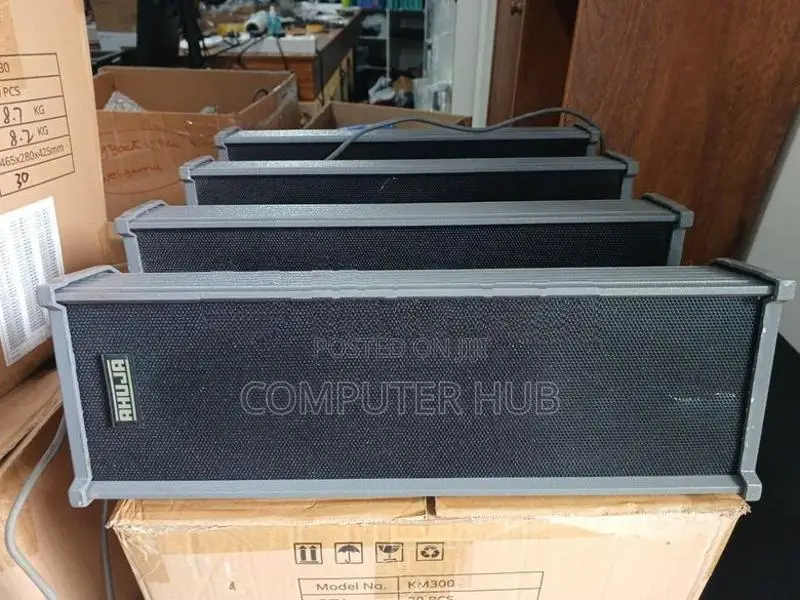 Ahuja Central Amplifier CMA-4400 / 4 x Column Speaker ASC-20T Full Set