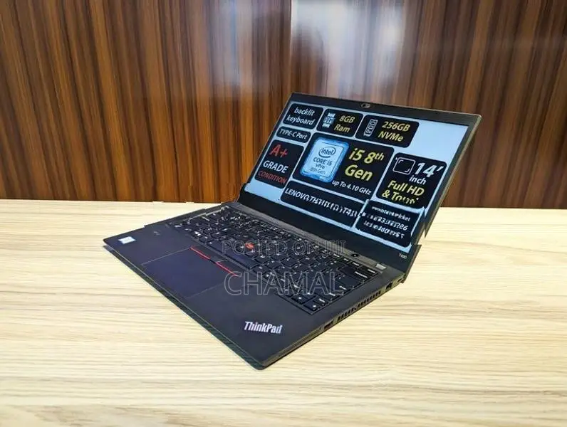 Lenovo ThinkPad T490 Core i5-8365U 8th Gen|16GB DDR4 Ram| 256GB NVMe