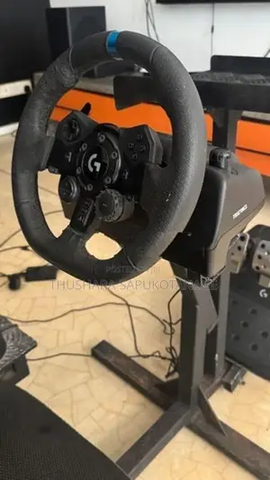 Logitech G923 Racing Wheel with Pedals Shifter Custom SIM Rig