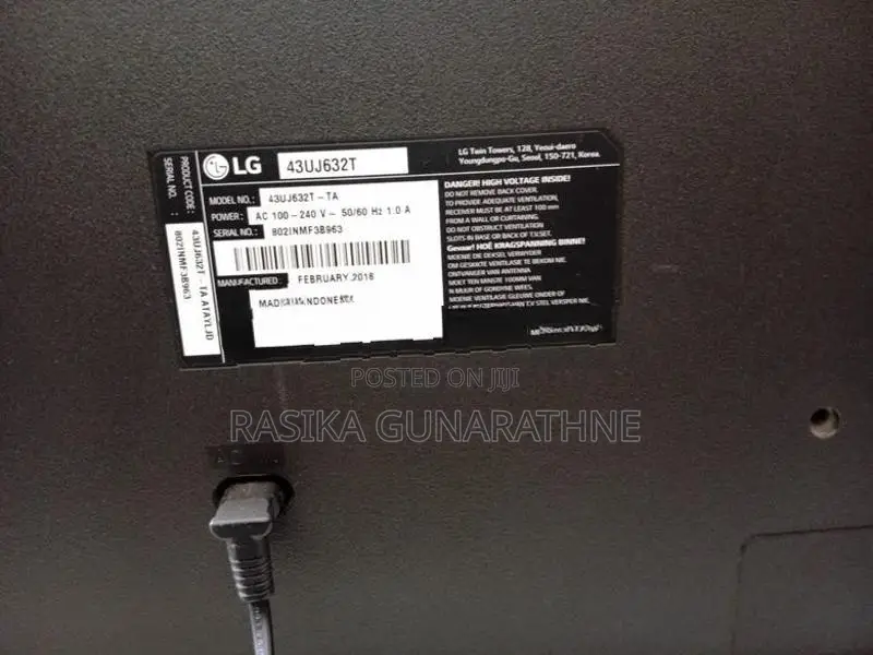 43UJ632T 43” LG TV