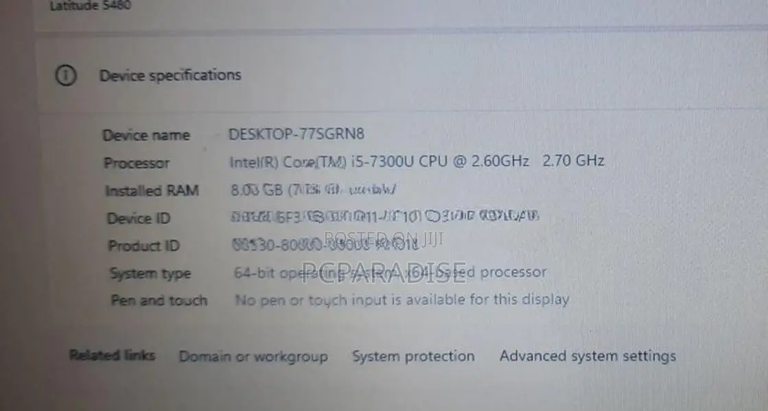 Dell i5 8 gen 256 GB/8 GB