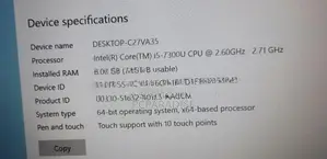 Dell i5 7 gen Douch