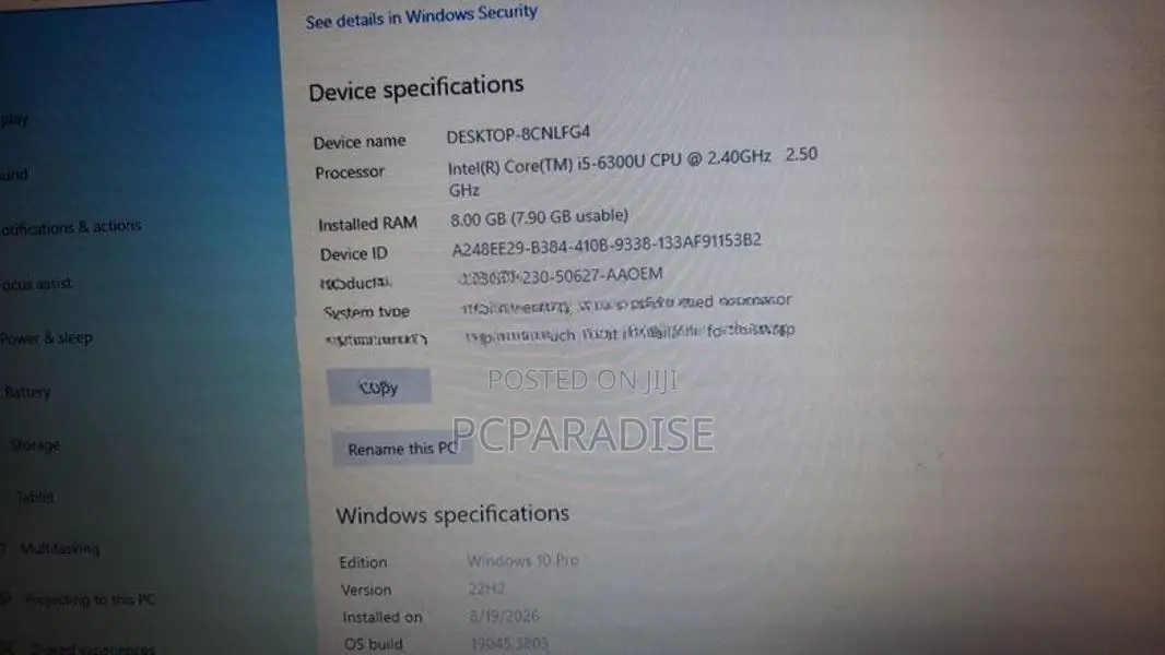 Dell i5 6 gen 256 GB/8GB