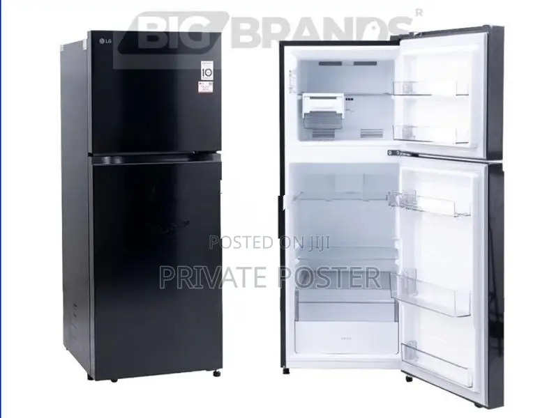 LG Double Door Inverter 238L Refrigerator Dazzle Steel Black