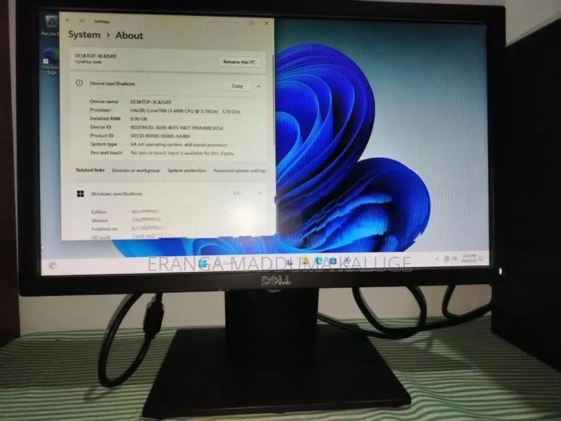 Dell OptiPlex 3046 i3 6th Gen 8GB RAM 500GB + 19" Monitor
