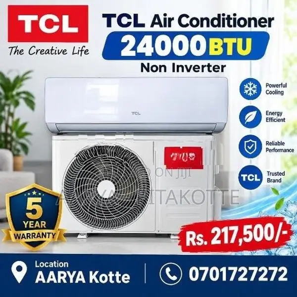 TCL Air Conditioner 24000btu - Non inverter