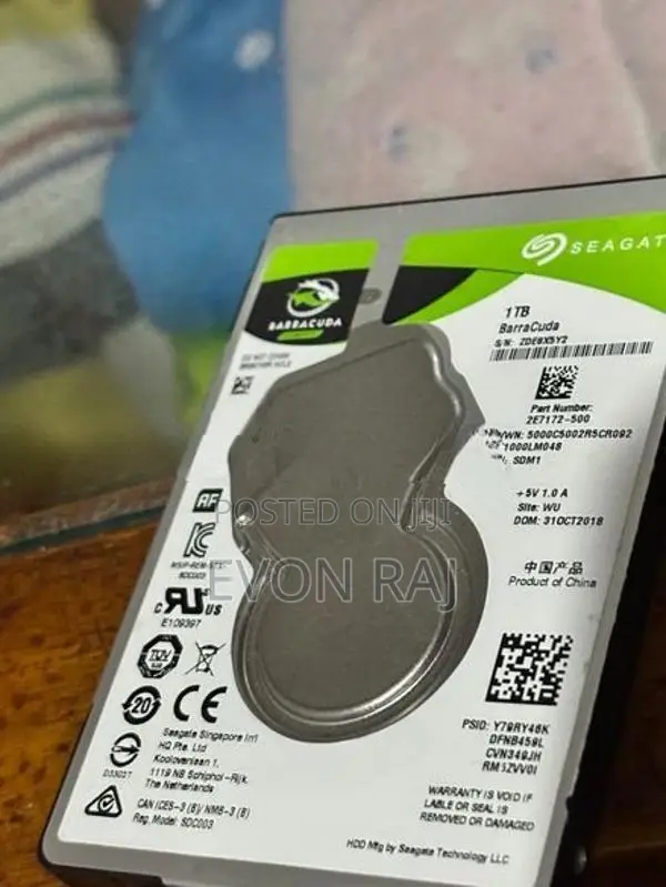 Seagate BarraCuda 1TB 2.5-inch Internal Hard Drive (HDD)