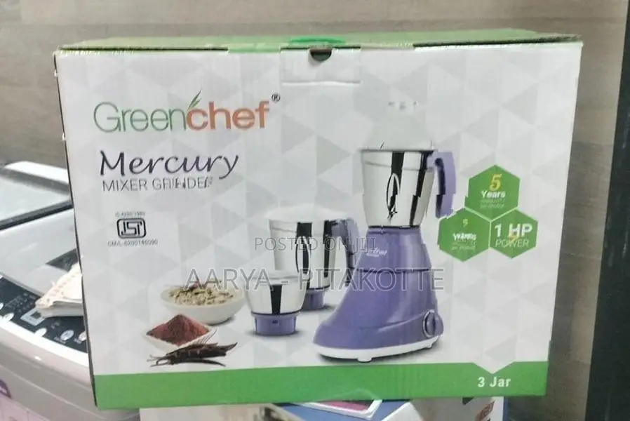 GREEN Chef Mixer Grinder 3jars