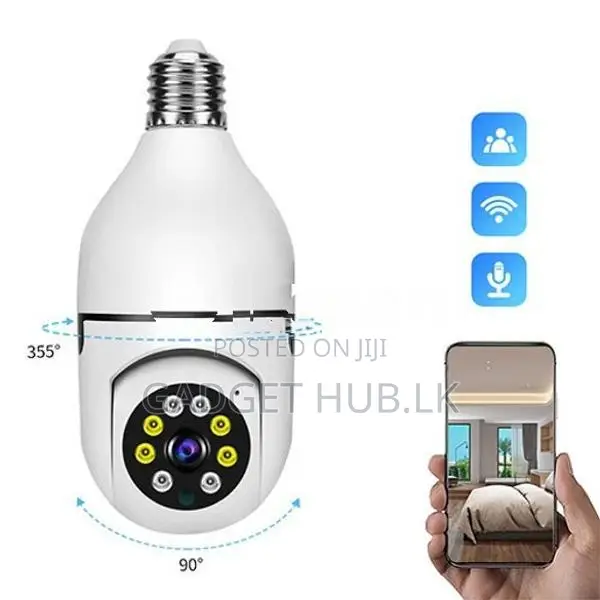 360° WiFi Bulb Camera | Full HD Smart CCTV Night Vision