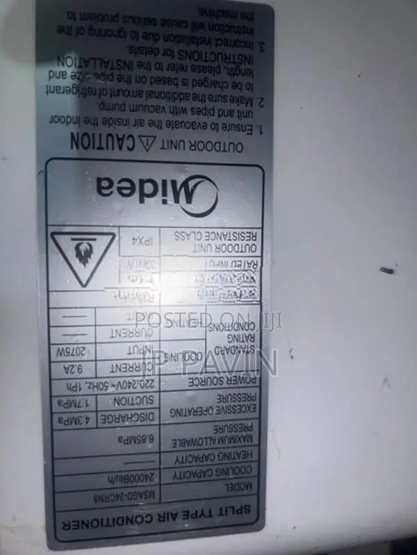 Midea 24000BTU Non Inverter Split Air Conditioner