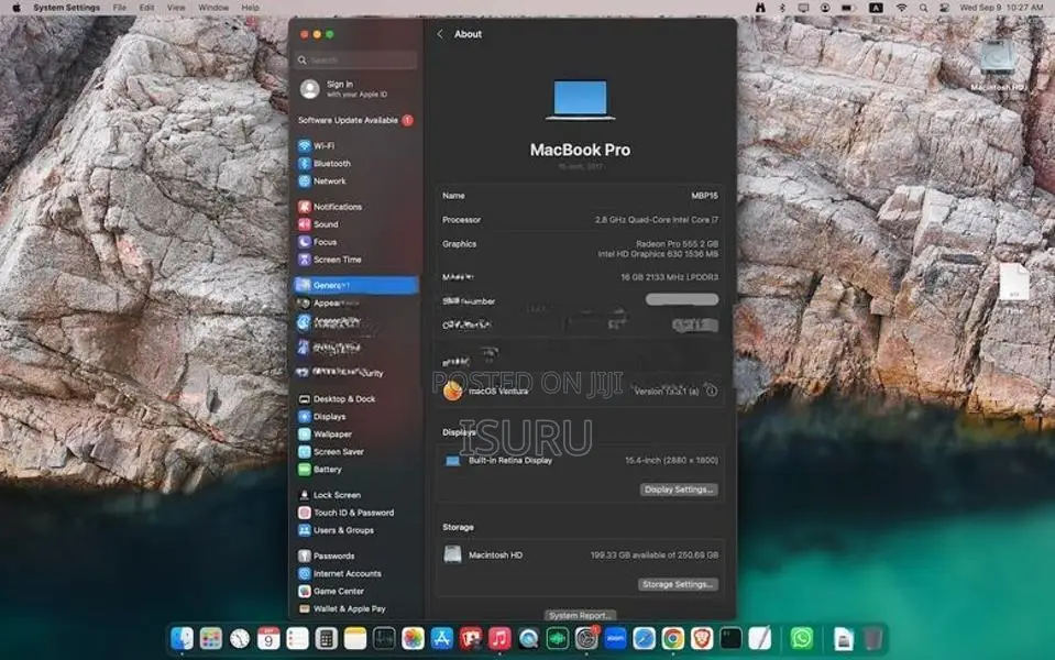 Apple MacBook Pro 15inch 2017 Touch Bar