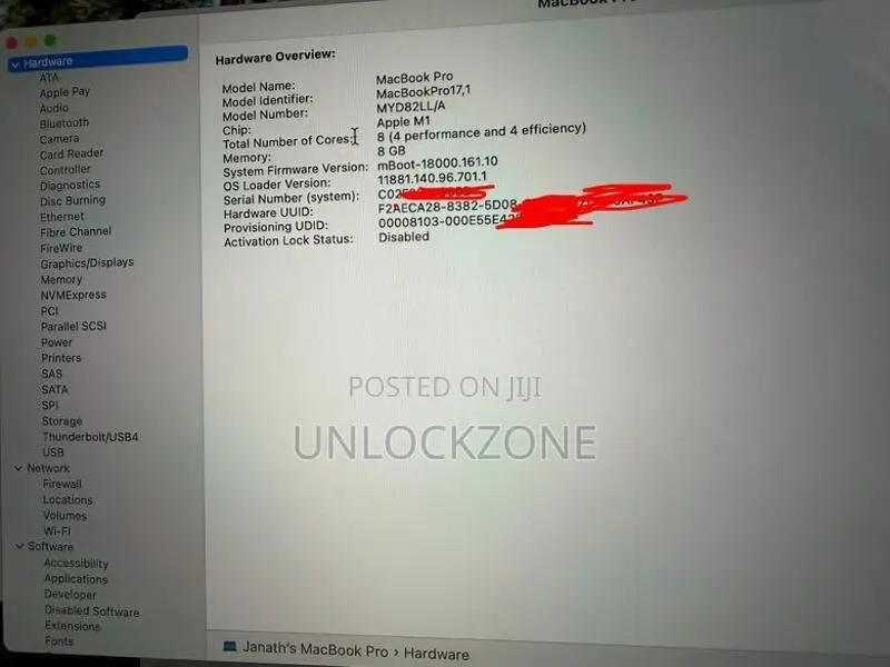 Apple MacBook Pro M1 (13 Inch) - 8GB 256GB
