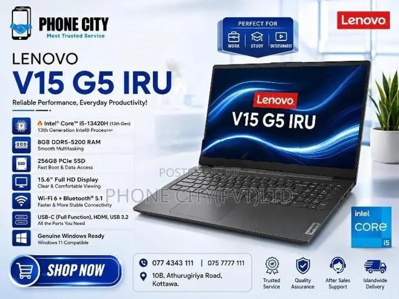 Lenovo V15 G5 IRU 13Gen H Processor