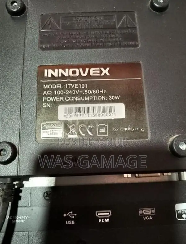 Innovex 19" TV – With Remote