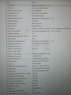 MSI Gaming Computer With rtx2060 Intel i5 9th Gen