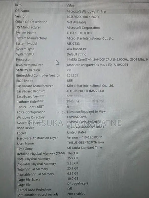 MSI Gaming Computer With rtx2060 Intel i5 9th Gen