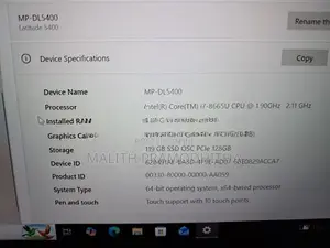 Dell Latitude 5400 Core i7 8th Gen 8GB RAM 128GB SSD Touch Screen