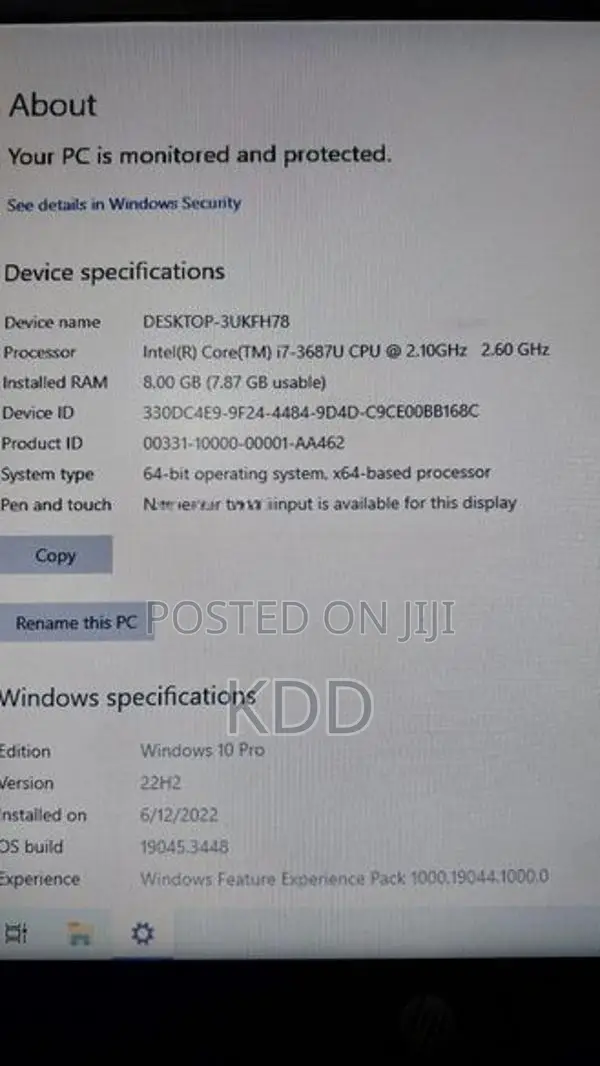 HP Elitebook Intel Core I7