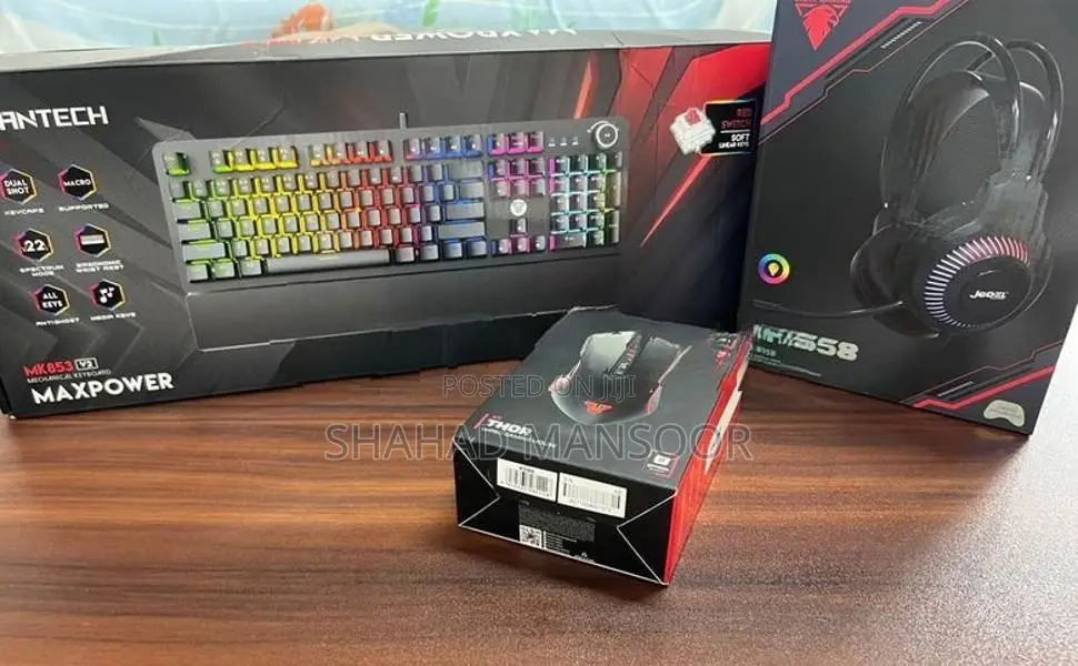 Mechanical Gaming Keyboard, Mouse And Headset