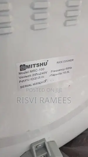 Mitshu 10 Litres Rice Cooker